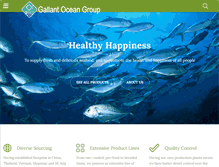 Tablet Screenshot of gallant-ocean.com